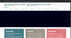 Desktop Screenshot of colegiomontehoreb.edu.mx